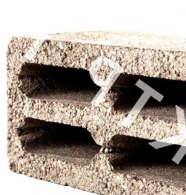 Блок керамзитобетонный 200х200х400 - модель 4