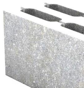 Блок керамзитобетонный 200х200х400 - модель 3