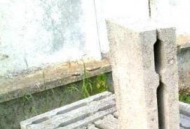 Блок пескоцементный перегородочный - тип 2