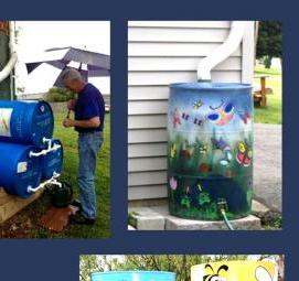 Бочка умывальник для дачи - модель 4