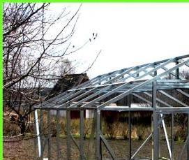 Большая отапливаемая теплица - модель 1