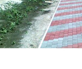 Бордюрный кирпич садовый - модель 4