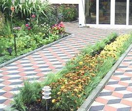 Бордюрный кирпич садовый - модель 2