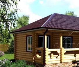 Бревна под баню - тип 3