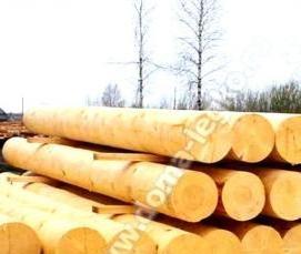 Бревна строительные окоренные - модель 1