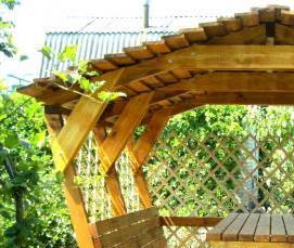 Брезентовые беседки для дачи - тип 4