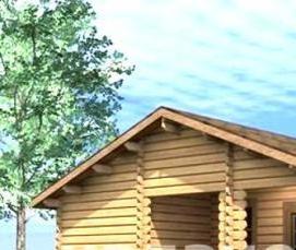 Брус деревянный 80х80 мм - вариант 4