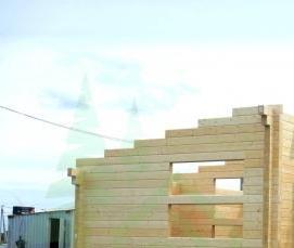 Брус клееный 100х100 мм - модель 1