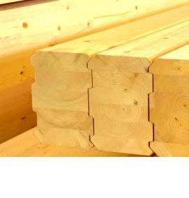 Брус клееный 120х120 мм - модель 1