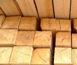 Брус Лиственница 100х100 мм - тип 4