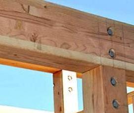 Брус мостовой деревянный - вариант 4