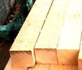 Брус обрезной 150х150х6000 мм - тип 3