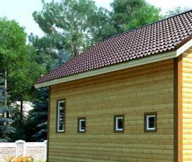 Брус обрезной профилированный - тип 1