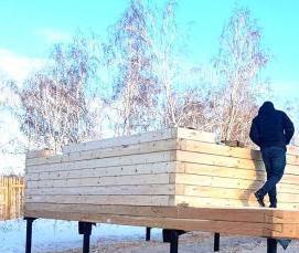 Брус строганый 150х150 мм - модель 1