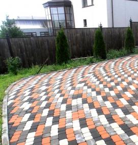 Брусчатка серо желтая - тип 3