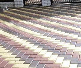 Брусчатка тротуарная клевер - вариант 1