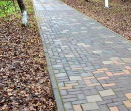 Брусчатка тротуарная красная - тип 2