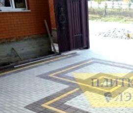 Брусчатка тротуарная желтая - вариант 4