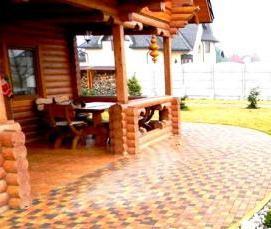 Брусчатка в частном доме - вариант 2