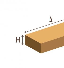 Бруски деревянные 80х80 мм - модель 1
