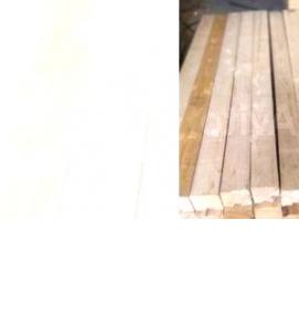 Бруски деревянные 80х80 мм - модель 2