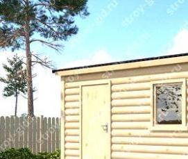 Брусовые бытовки - модель 1