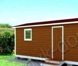 Брусовые бытовки - модель 2