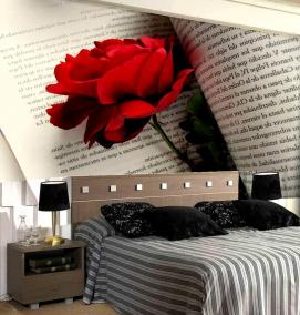 Бумажные обои для спальни - вариант 1