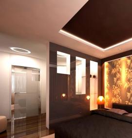 Бумажные обои для спальни - вариант 3