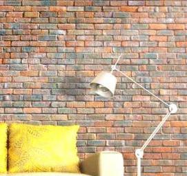 Бумажные обои под кирпич - тип 1