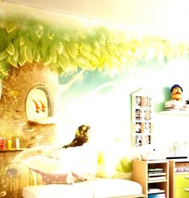 Бумажные обои в детскую комнату - модель 4