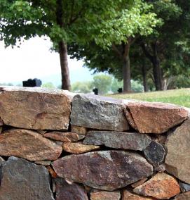 Бутовая подпорная стенка - модель 4