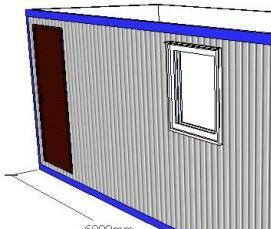 Бытовка 6 на 4 метра - модель 1