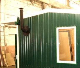 Бытовка для дачи с печкой - модель 3