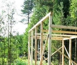 Бытовка из бруса 100х100 - тип 1