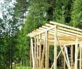 Бытовка из бруса 100х100 - тип 2