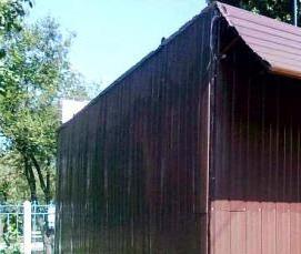 Бытовка металлическая 6 на 3 метра - модель 1