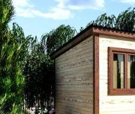 Бытовка на сваях - вариант 3