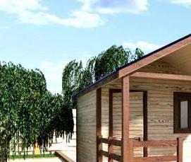 Бытовка на сваях - вариант 2