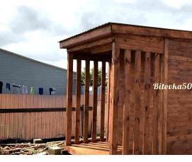 Бытовка с двускатной крышей - тип 1