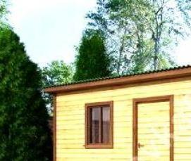 Бытовка с комнатой - модель 2