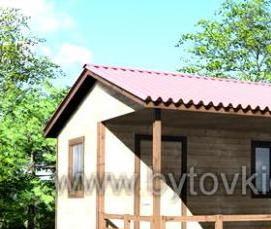 Бытовка с навесом - модель 1