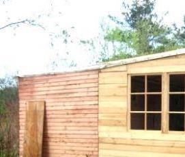 Бытовка садовая с верандой - тип 4