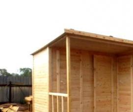 Бытовки дачные двухкомнатные - вариант 1