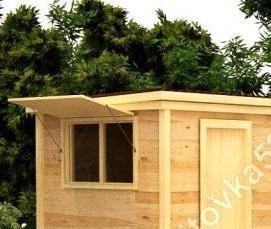 Бытовки дачные двухкомнатные - вариант 4