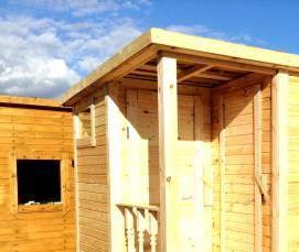 Бытовки дачные двухкомнатные - вариант 3