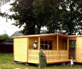 Бытовки из профнастила - вариант 1