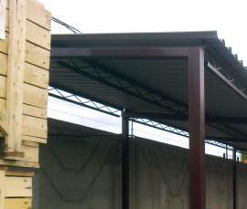 Бытовки из профнастила - вариант 3