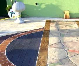 цементные плиты для дорожек - вариант 1