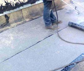 частичный ремонт мягкой кровли - тип 1